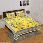 Cotton Queen Bedsheet with 2 Pillow Cover 