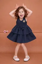 Printed Party Wear Dress for Girls 