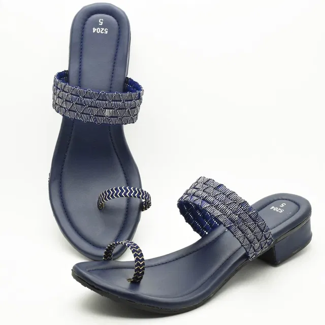 Heels for Women (Navy Blue, 4)