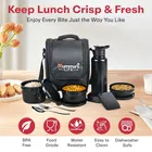 Stainless Steel Lunch Box, Black