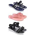 Combo of Flats with Slippers & Sandals for Women 