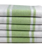 Cotton Solid Face & Hand Towels (Green, Pack of 5 ) (34x14 inches)