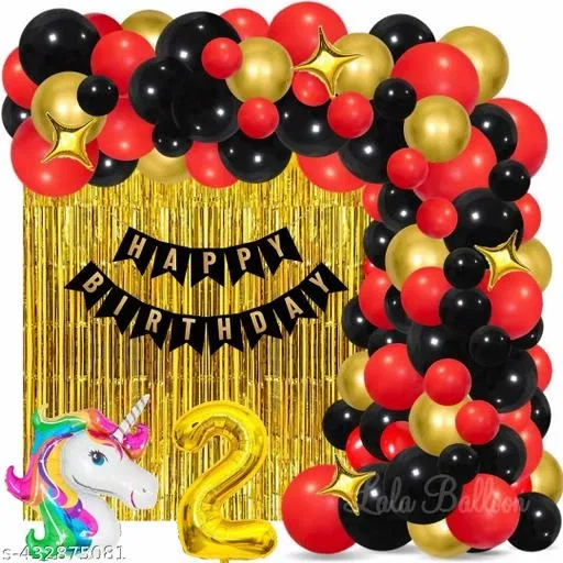 40 Pcs 2nd Birthday Decoration kit for Kids, Multicolour, Set of 1