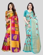 Art Silk Printed Sarees for Women 