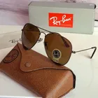 Metal Sunglasses for Men (Brown)