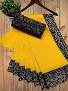 Chanderi Cotton Self Design Saree for Women 