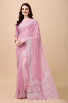 Silk Embellished Saree for Women 