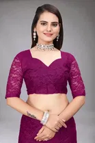 Net Floral Saree for Women 