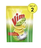 Vim Dishwash Liquid Gel - Lemon 2X135 ml (Pack of 2)