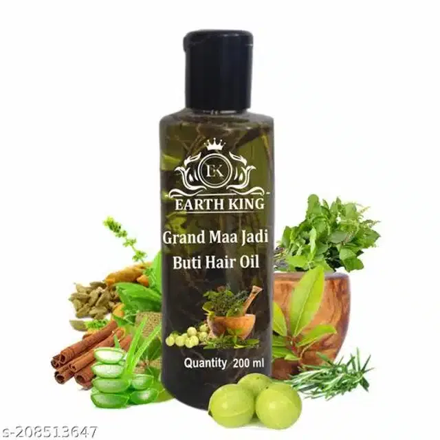 Earth King Grand Maa Jadi Buti Hair Oil (200 ml)