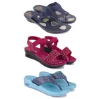 Combo of 2 Pairs Slippers & Sandals for Women 
