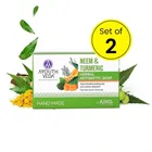 आयुथवेद नीम & टर्मरिक सोप 2X100 g 