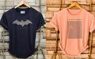 Polyester Round Neck T-Shirt for Men (Multicolor, M) (Pack of 2)