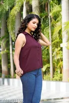 Sleeveless Cotton Shirt for Women 