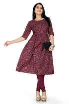 A-Line Crepe Kurti for Women 