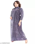 Velvet Nightdress Set for Women 