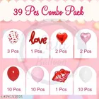 39 Pcs Balloons Decoration Kit, Multicolour, Set of 1