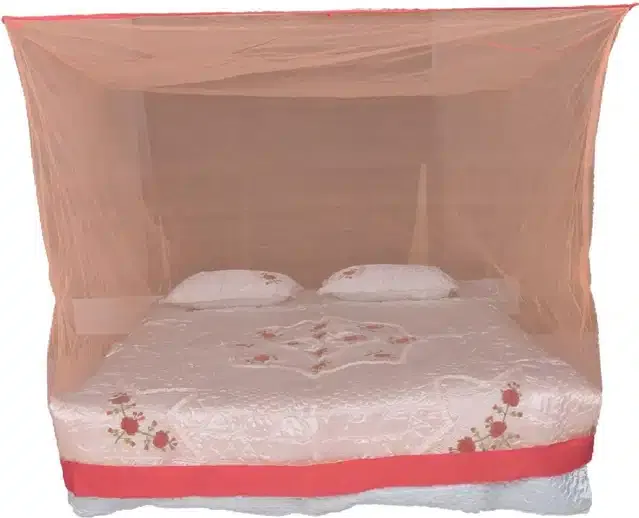 Double Bed Mosquito Net (Red, 6x6 feet)