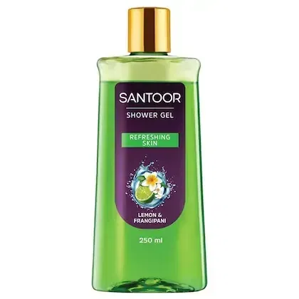 संतूर लाइम & फ्रैंगिपानी शावर जेल 250 ml (बोतल)