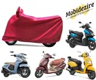 Polyester Universal Waterproof Motorcycle Cover (Red)