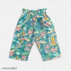 Cotton Polyester Printed Clothing Set for Girls, Green, Pack of 2 
