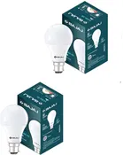 BAJAJ 9 W Basic Round B22 LED Bulb  (White, Pack of 2)