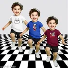 Cotton Blend Printed Clothing Set for Boys, Multicolour, Pack Of 3 