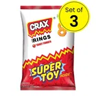 Crax Rings Tangy Tomato 52 g (Pack of 3)