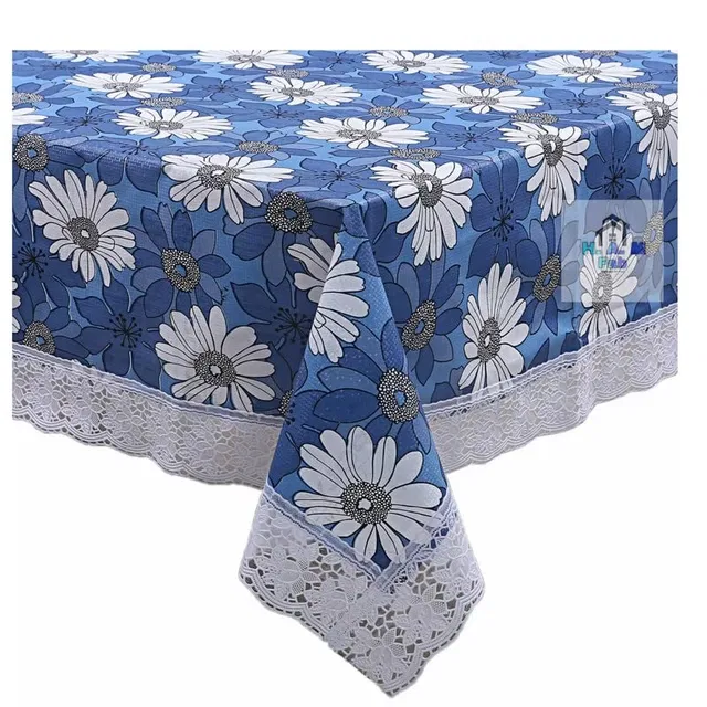 PVC Printed 4 Seaters Table Cover (Multicolor, 40x60 inches)