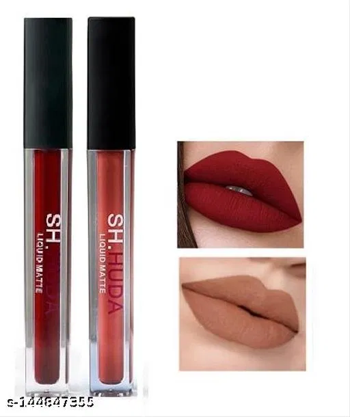 Liquid Lipstick for Women, Multicolor, Pack of 2