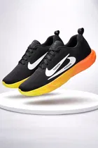 Sports Shoes for Men, Black & Neon Green 