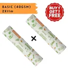 G&M Butter/Food Wrapping Basic Paper Roll 2x11m, Buy1 Get 1 Free