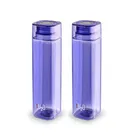 CELLO H2O Squaremate Unbreakable Plastic Water Bottle 1 Liter (Purple, Pack of 2)