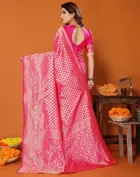 Banarasi Silk Zari Woven Saree for Women 
