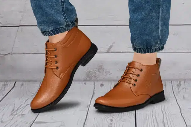 Formal Shoes for Men (Tan, 8)