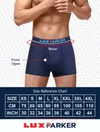 Lux Parker Cotton Solid Semi-Long Trunks for Men 