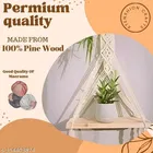 Wooden Hanging Wall Shelves For Home, White