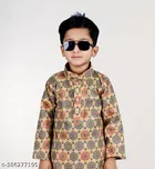 Cotton Blend Kurta with Pajama for Boys 