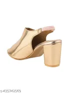 Embellished Pointed Toe Block Heels for Kids 