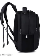 Polyester Backpack for Men & Women, Black