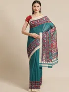 Khadi Printed Saree for Women 