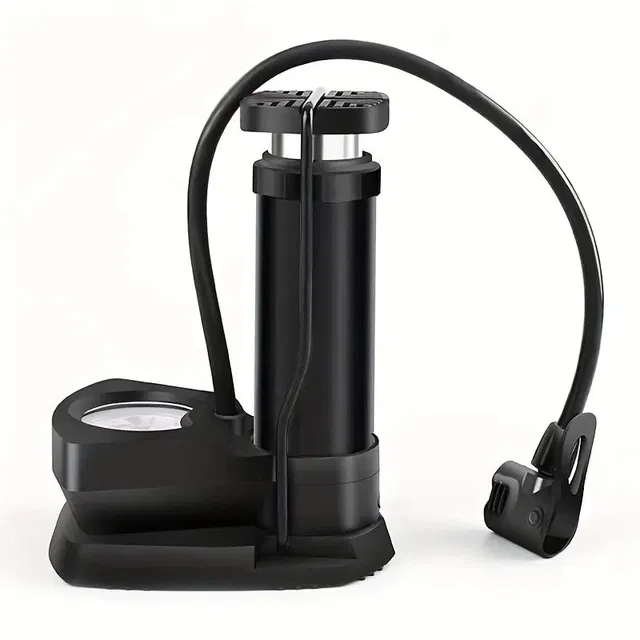 AJRO DEAL FOOT PUMP -BLACK Portable for Bicycle Tire,Balloon, Basketball Pump, Football, Motorcycle, Volleyball Pump, Float, Car Pump (Pack of 1)