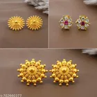 Festive Special Ethnic Gold Plated Stud Earrings