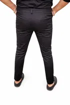 Polycotton Trousers for Men, Black 