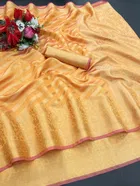 Organza Printed Saree for Women 
