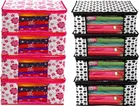 RAJ BAG Cloth Organizer saree cover for Storage,Garment Cover, Multicolor, Pack of 8