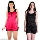 Satin Nightdress Set for Women 
