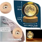 3D Galaxy Crystal Moon Light 