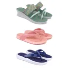 Combo of Heels with Slippers for Women 