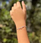 Copper Infinity Charm Bracelets for Women 